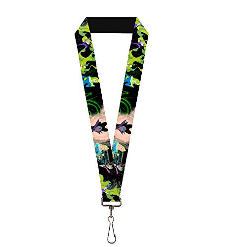 Buckle-Down Unisex-Erwachsene Lanyard-1.0"-Princess Aurora & Maleficent Scenes Schlsselanhnger, Mehrfarbig, Einheitsgröße von Buckle-Down