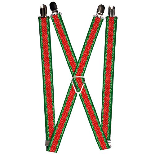 Buckle-Down Unisex-Erwachsene Suspender-Christmas Hosentrger, Mehrfarbig, Einheitsgröße von Buckle-Down