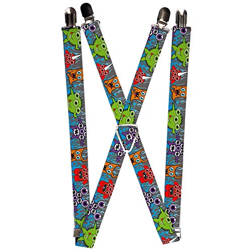 Buckle-Down Unisex-Erwachsene Suspender-Monsters Hosentrger, Einheitsgröße von Buckle-Down