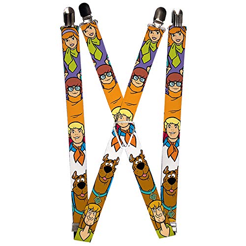 Buckle-Down Unisex-Erwachsene Suspender-Scooby DOO Hosentrger, Mehrfarbig, Einheitsgröße von Buckle-Down