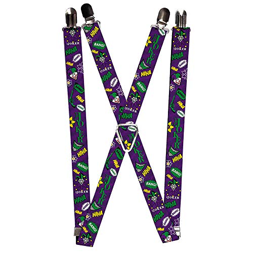 Buckle Down Unisex-Erwachsene Hosenträger-Joker Strumpfhalter, Mehrfarbig, Einheitsgröße von Buckle-Down