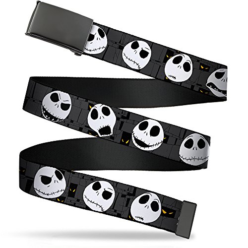 Buckle-Down Unisex Webgürtel Nightmare Before Christmas 3,2 cm Gürtel, Mehrfarbig, 1.25" Wide-Fits up to 42" Pant Size von Buckle-Down