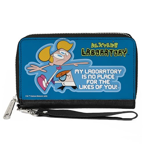 Buckle-Down Warner Bros. Animation Wallet Zip Around Dexters Laboratory No Place For The Likes of You Pose Blues, Veganes Leder, 7.5"x4.5", Casual Buckle-Down Warner Bros. Animation Wallet Zip Around Dexters Laboratory No Place For The Likes of You Pose Blues, Veganes Leder, 7.5"x4.5", Casual von Buckle-Down
