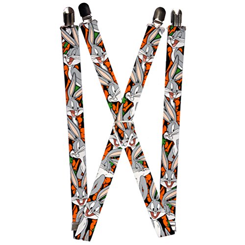 Buckle-Down Herren Suspender-Bugs Bunny Hosenträger, Mehrfarbig, 3.5" x 2.5" von Buckle-Down