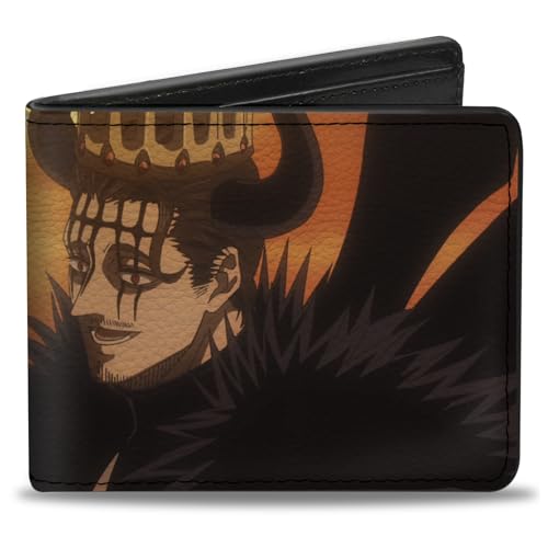 Crunchyroll Wallet Bifold Black Clover Dante Devil Power Pose und Title Logo Vegan Leder von Buckle-Down
