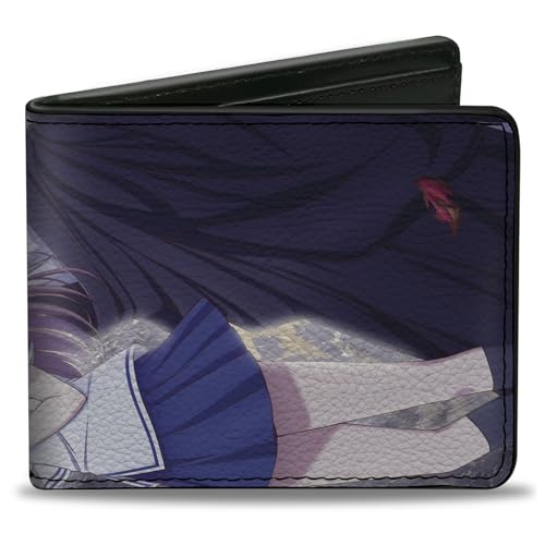 Crunchyroll Wallet Bifold Fruits Basket Tohru und Akito The Final Back to Back Pose Veganes Leder, Mehrfarbig, 4.0" x 3.5", Casual von Buckle-Down