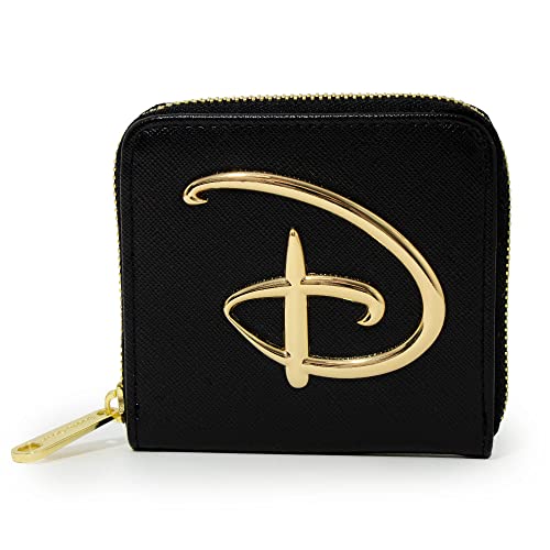 Disney Signature Logo-Schwarz-Zip in der Kupplungs-Geldbeutel von Buckle-Down