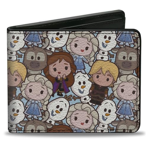 Disney Wallet Bifold Frozen Chibi Characters Stacked Light Blue Vegan Leather, Blau, 4.0" x 3.5", Casual Disney Wallet Bifold Frozen Chibi Characters Stacked Light Blue Vegan Leather, Blau, 4.0" x 3.5", Casual von Buckle-Down