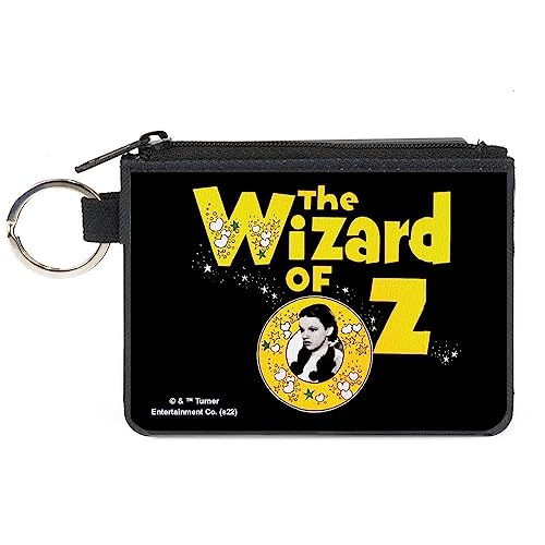 Movies Wallet, Zip Clutch, The Wizard of Oz Dorothy Pose Black Yellow White, Canvas, X-SMALL, Casual von Buckle-Down