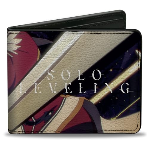 Solo Leveling Wallet, Bifold, Solo Leveling Cha Hae In Pose und Title Logo, Veganes Leder von Buckle-Down