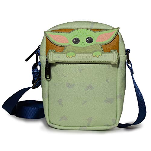 Star Wars Tasche Cross Body The Mandalorian The Child Baby Yoda Peeking Vegan Leder 20,3 x 16,5 cm, Star Wars the Child, 8.0" x 6.5" von Buckle-Down
