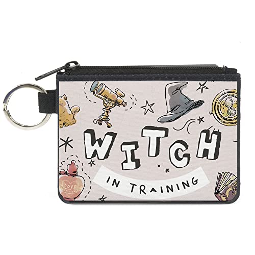 The Wizarding World of Harry Potter Geldbörse, Reißverschluss Clutch, Harry Potter Hexe in Training Collage hellrosa, Canvas, Harry Potter, 4.25" x 3.25", Casual von Buckle-Down