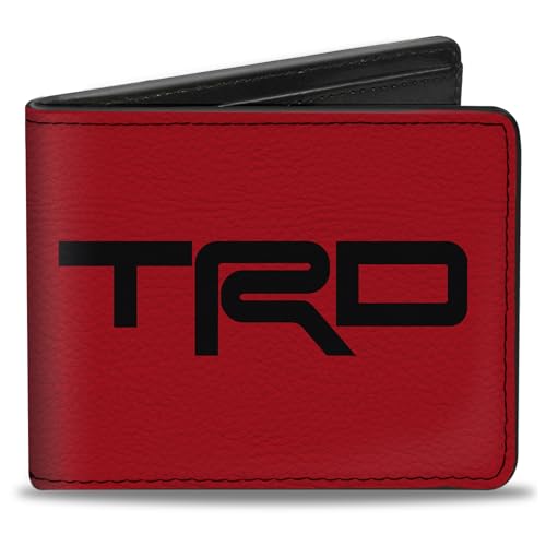Toyota Wallet Bifold Toyota Racing Development TRD Logo Rot Schwarz Veganes Leder von Buckle-Down