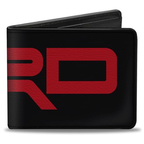Toyota Wallet Bifold Toyota Racing Development TRD Logo Stretch Schwarz Rot Veganes Leder von Buckle-Down
