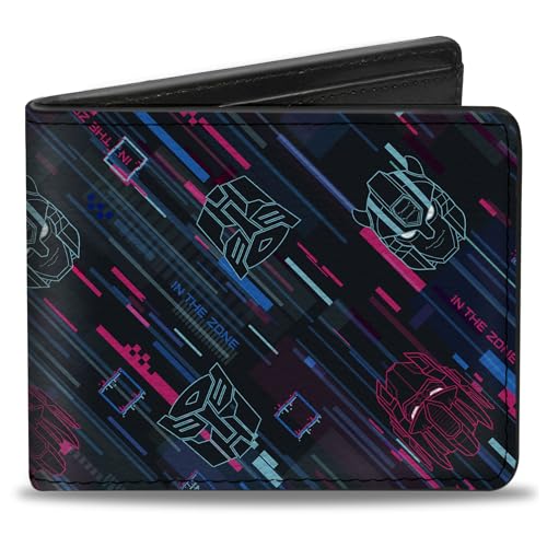 Transformers Wallet Bifold Transformers Autobots In the Zone Icons Blues Reds, Veganes Leder von Buckle-Down