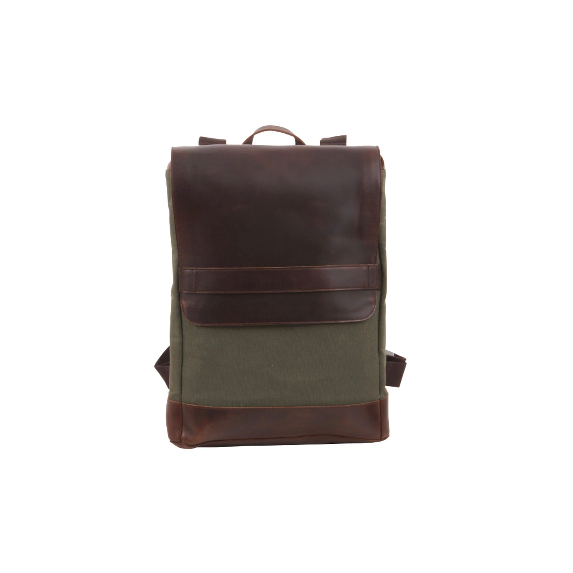 Buckle & Seam - Buckle & Seam Canvas Rucksack Morris - Canvas Gün / Innenfutter Blau Koffer24 von Buckle & Seam