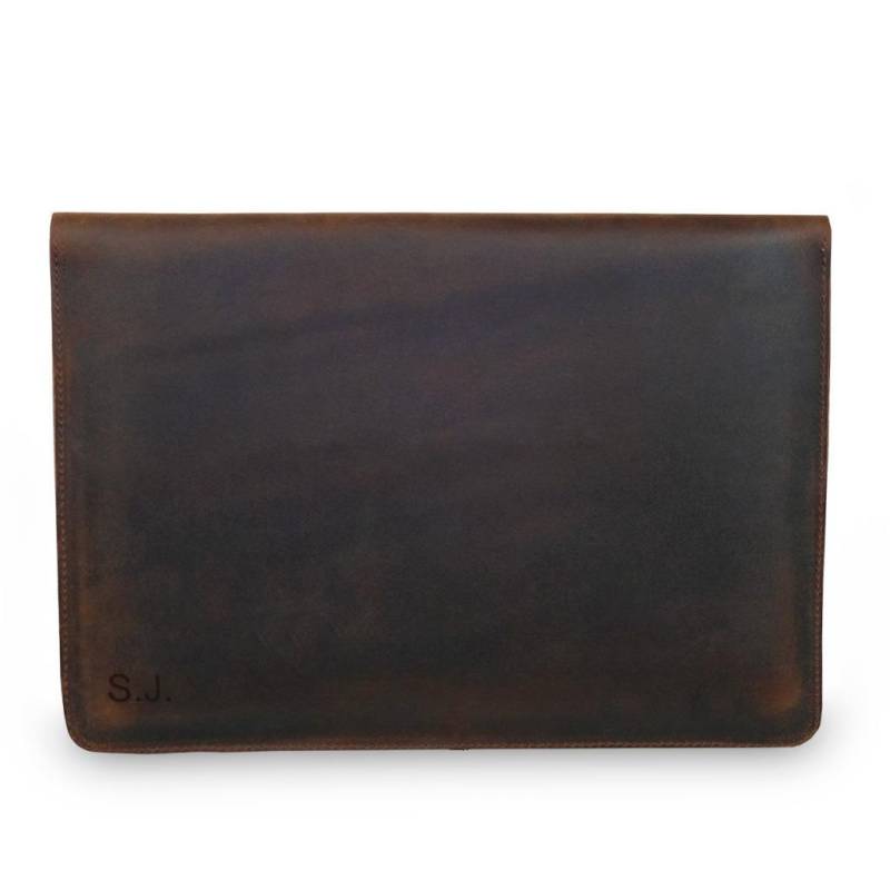 Buckle & Seam - Buckle & Seam Leder Laptop Sleeve Terra 13 Zoll - Braun Koffer24 von Buckle & Seam
