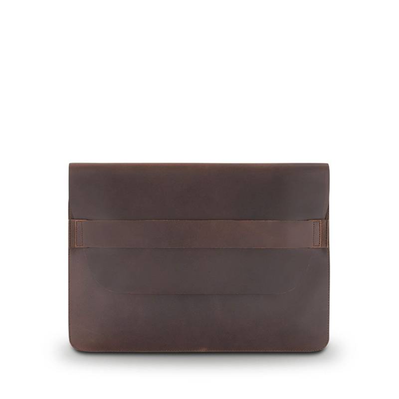 Buckle & Seam - Buckle & Seam Leder Laptop Sleeve Terra 15 Zoll - Braun Koffer24 von Buckle & Seam