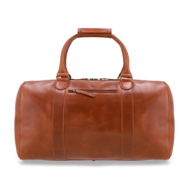 Buckle & Seam - Buckle & Seam Leder Weekender Willow - Cognac / Dots Koffer24 von Buckle & Seam