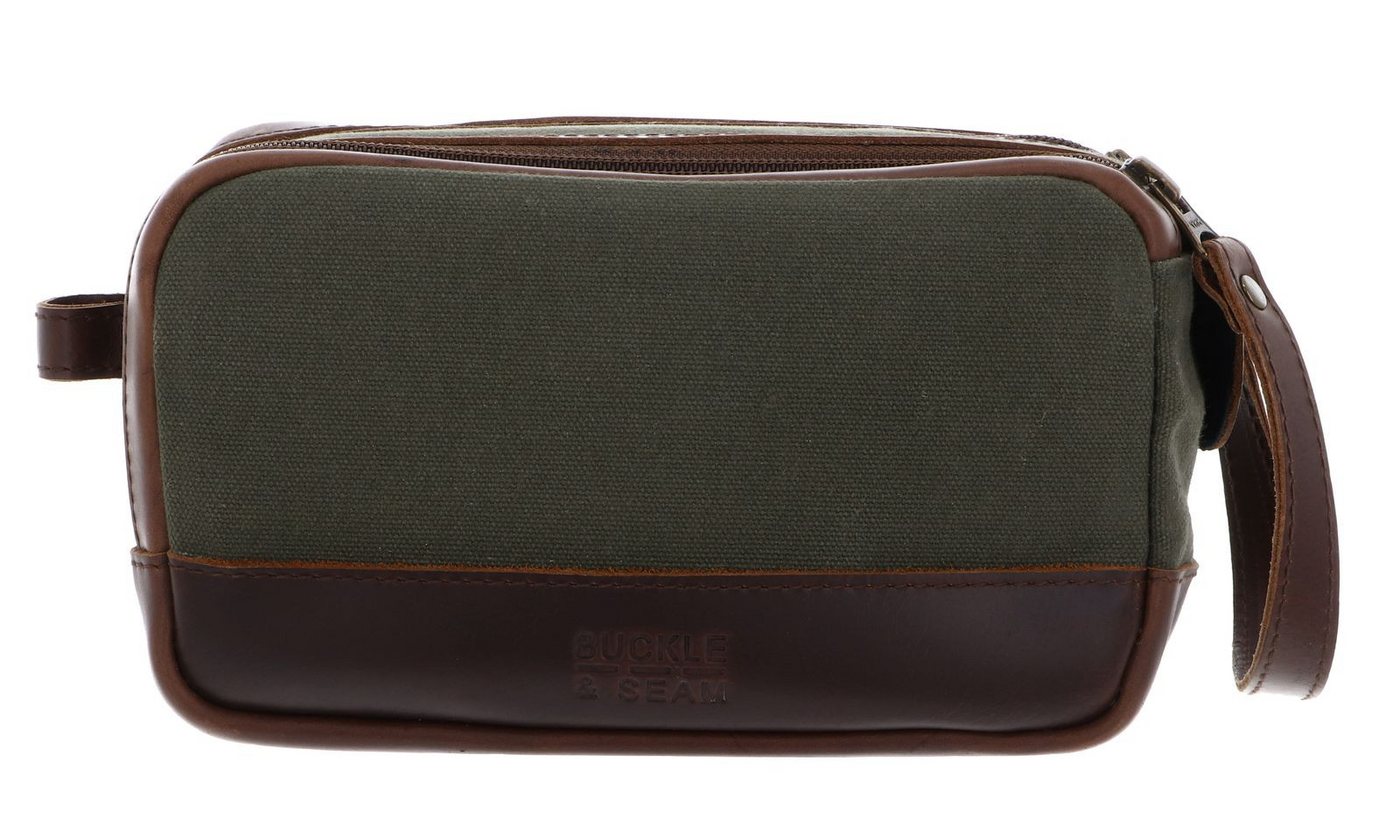 Buckle & Seam Kulturbeutel Washbag STR, aus echtem Rindsleder von Buckle & Seam