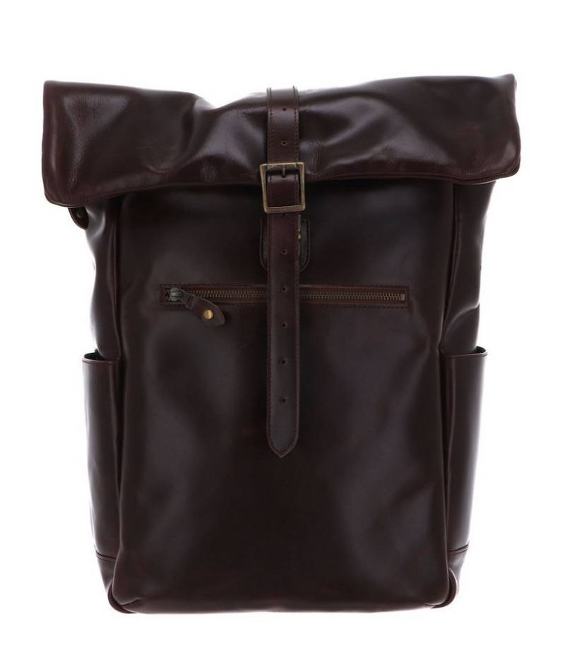 Buckle & Seam Rucksack Blu Leather Backpack, aus echtem Rindsleder von Buckle & Seam