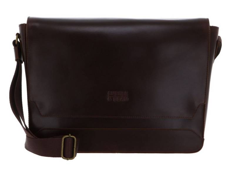 Buckle & Seam Umhängetasche Messenger Bag, aus echtem Rindsleder von Buckle & Seam