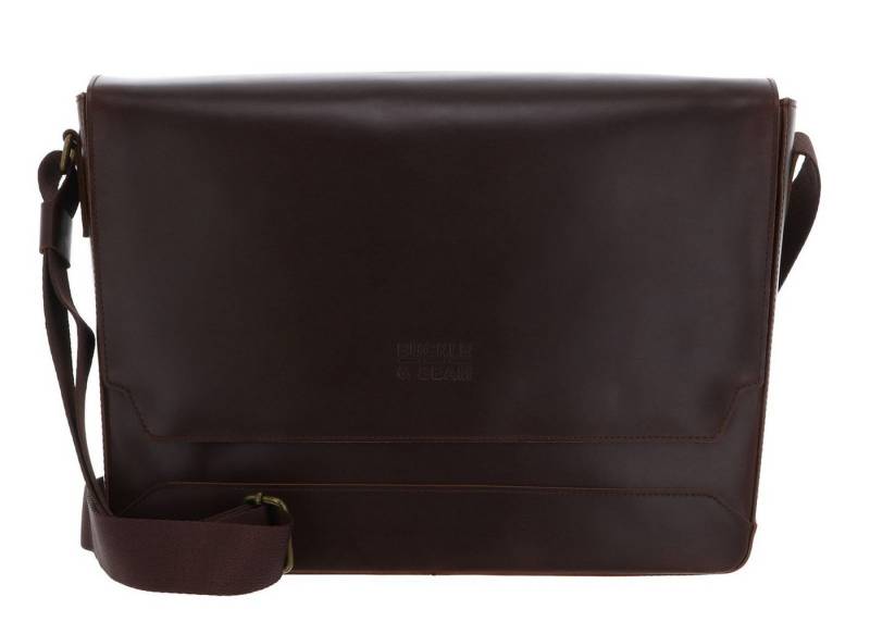 Buckle & Seam Umhängetasche Messenger Bag, aus echtem Rindsleder von Buckle & Seam