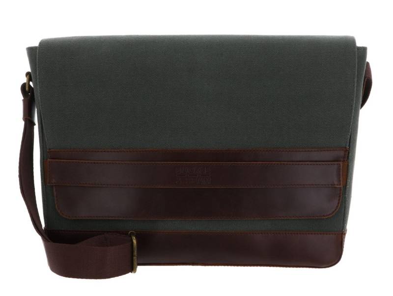 Buckle & Seam Umhängetasche Messenger Bag, aus echtem Rindsleder von Buckle & Seam