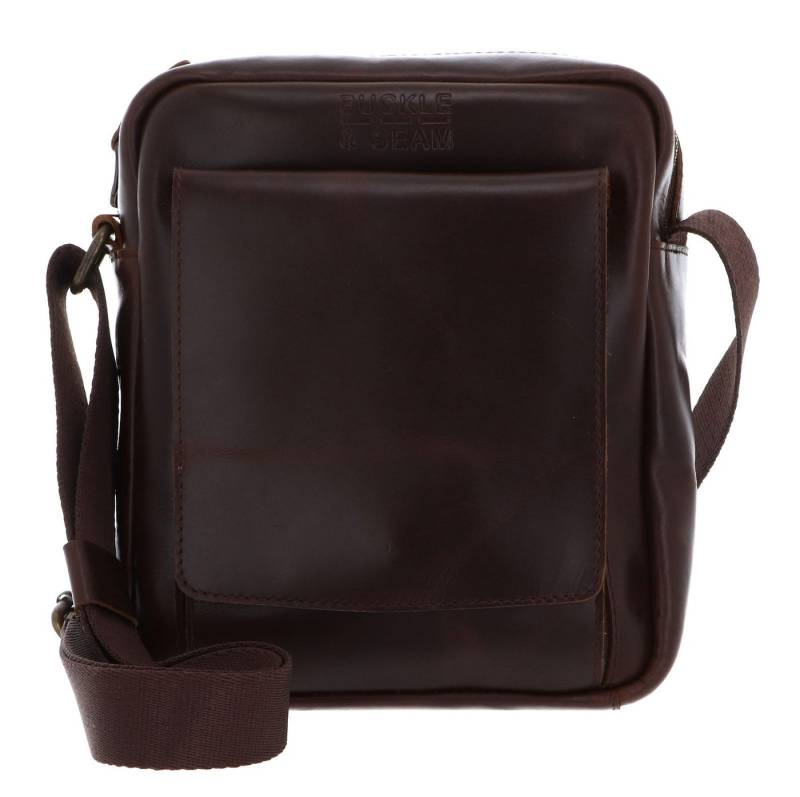 Buckle & Seam Umhängetasche Reporter Bag, aus echtem Rindsleder von Buckle & Seam