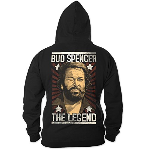 Bud Spencer Herren Legend Zipper (schwarz) (3XL) von Bud Spencer