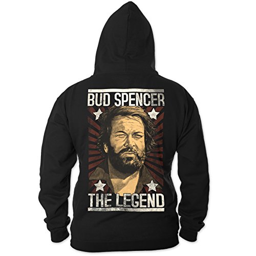 Bud Spencer Herren Legend Zipper (schwarz) (XL) von Bud Spencer