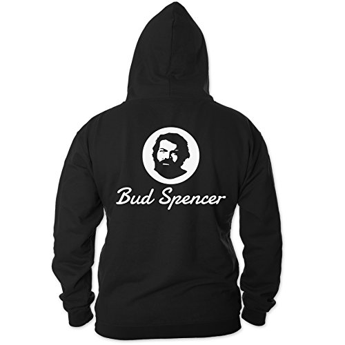 Bud Spencer Herren Official Logo Zipper (schwarz) (M) von Bud Spencer