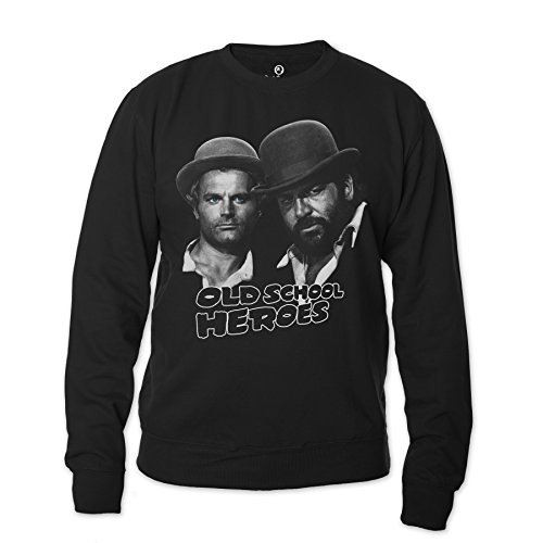 Bud Spencer Herren Old School Heroes Sweatshirt (schwarz) (3XL) von Bud Spencer