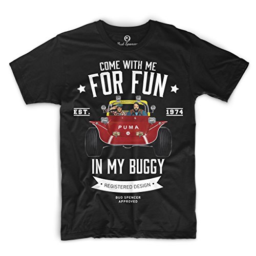 Bud Spencer Herren Zwei wie Pech und Schwefel T-Shirt (schwarz) (XL) von Bud Spencer