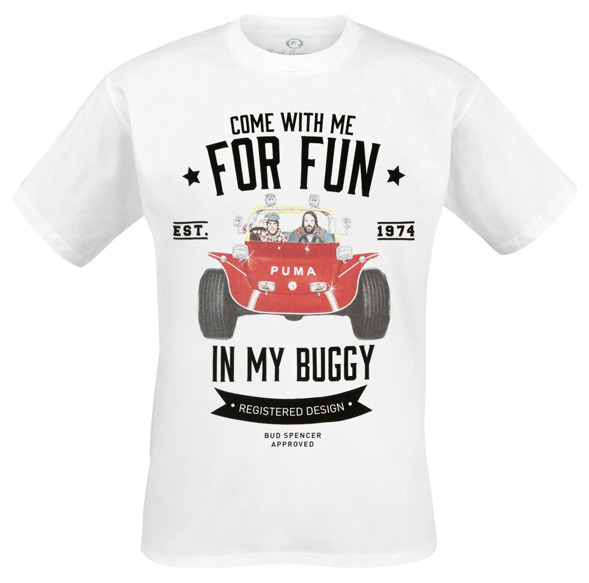 Bud Spencer Buggy T-Shirt weiß in L von Bud Spencer
