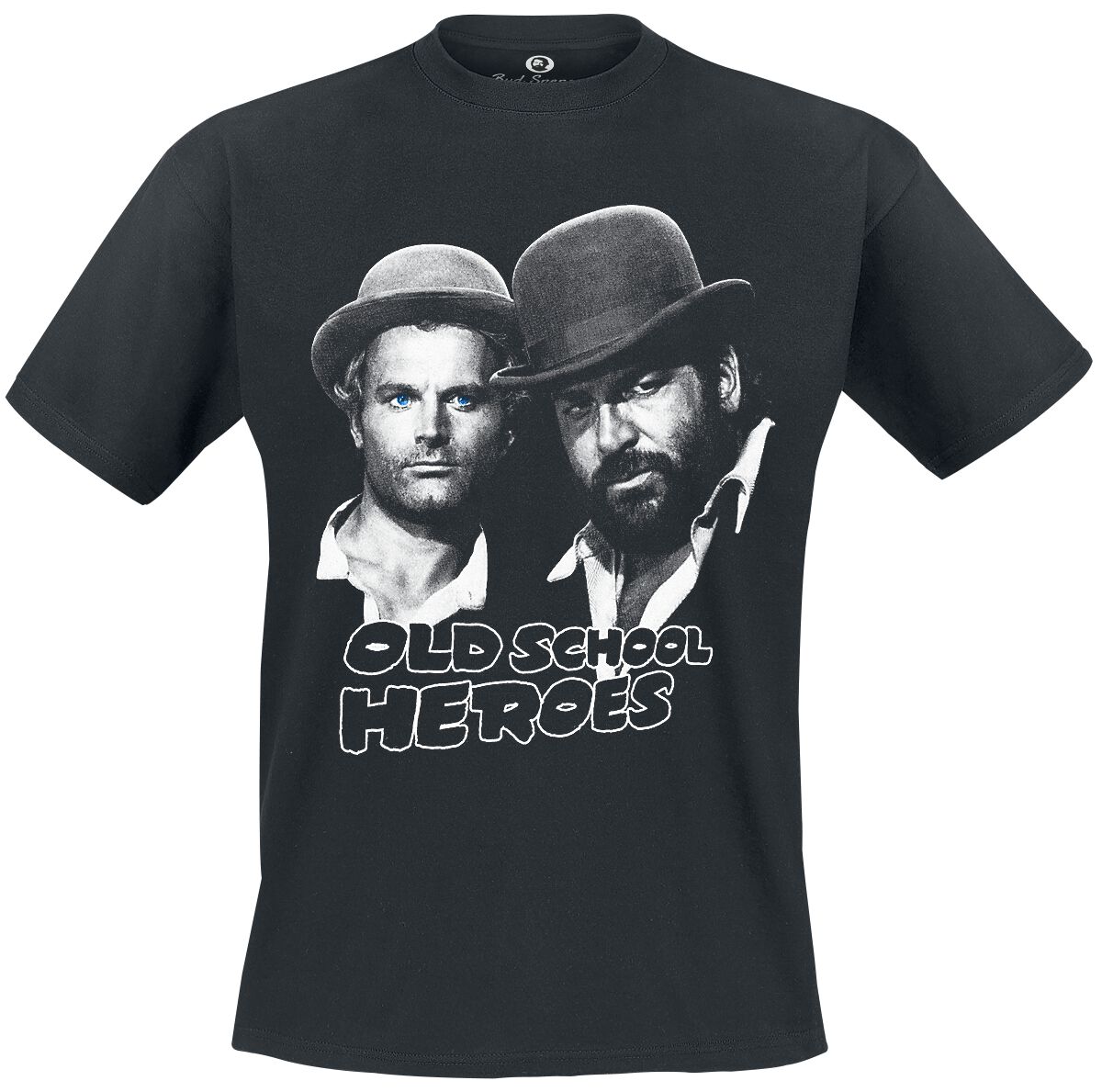 Bud Spencer T-Shirt - Oldschool Heroes - XXL bis 5XL - für Männer - Größe XXL - schwarz  - Lizenzierter Fanartikel von Bud Spencer