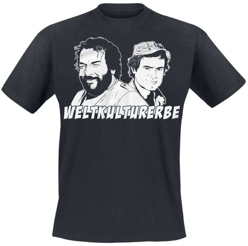 Bud Spencer T-Shirt - Weltkulturerbe - M bis 3XL - für Männer - Größe M - schwarz  - Lizenzierter Fanartikel von Bud Spencer