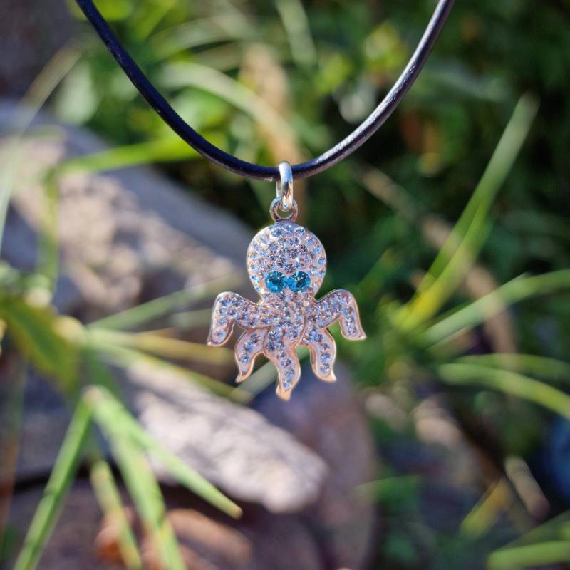 925Er Sterling Silber Anhänger Kettenanhänger Talisman Charm Schmuck Kraken Oktopus Krake Tier 925Er Sterling Silber Anhänger Kettenanhänger Talisman Charm Schmuck Kraken Oktopus Krake Tier von Budawi