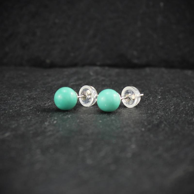 Arizona Türkis "Sleeping Beauty" Edelstein Kugel Perle Ohrstecker Ohrringe Ohr Schmuck Stift Aus 925Er Sterling Silber Arizona Türkis "Sleeping Beauty" Edelstein Kugel Perle Ohrstecker Ohrringe Ohr Schmuck Stift Aus 925Er Sterling Silber von Budawi