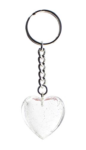 Budawi® Bergkristall Herz 30 mm Anhänger Schlüsselanhänger Edelsteinherz von Budawi