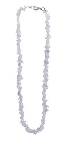 Budawi® Chalcedon Kette Halskette Splitter Karabiner 45 cm von Budawi