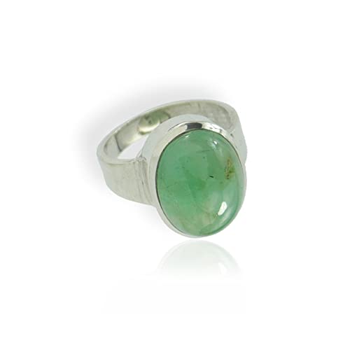 Budawi® Chrysopras Ring Fingerring 925er Silber Größe 58 von Budawi