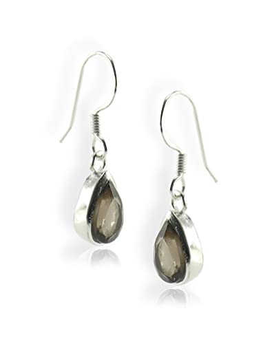 Budawi® Rauchquarz Ohrringe Ohrhänger facettiert 925er Sterling Silber von Budawi
