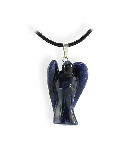Budawi® Sodalith Engel Schutz Anhänger Ketten Schmuck 925 Silber Öse von Budawi