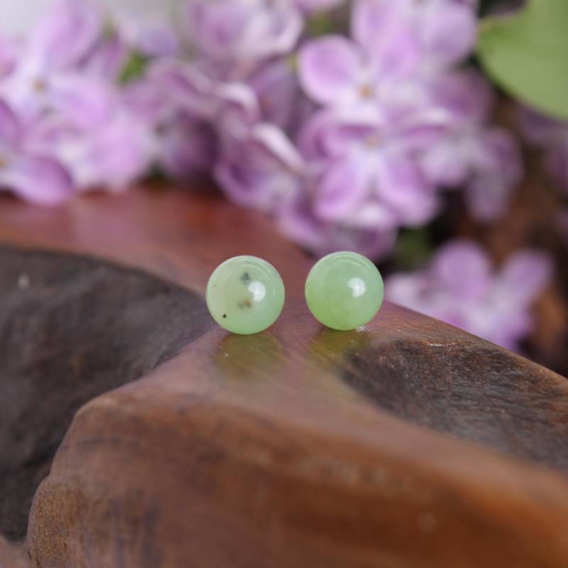 Chrysopras Ohrstecker 6mm - Kugelohrstecker Aus 925 Sterling Silber | Natürlicher Edelstein Grüne Ohrringe Geschenk Für Sie Chrysopras Ohrstecker 6mm - Kugelohrstecker Aus 925 Sterling Silber | Natürlicher Edelstein Grüne Ohrringe Geschenk Für Sie von Budawi