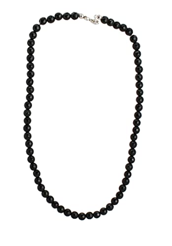 Budawi Grünfluss Kette Halskette Collier Perle 6 mm facettiert 925er Silberverschluss von Budawi