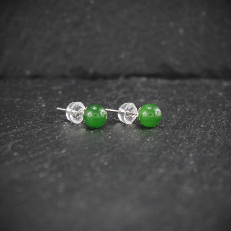 Nephrit Edelstein 6 Mm Kugel Perle Ohrstecker Ohrringe Ohr Schmuck Stift Aus 925Er Sterling Silber Nephrit Edelstein 6 Mm Kugel Perle Ohrstecker Ohrringe Ohr Schmuck Stift Aus 925Er Sterling Silber von Budawi