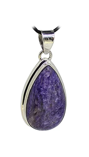 budawi® - Charoit Anhänger Kettenanhänger Edelstein-Anhänger von Budawi