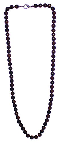 Budawi® Mahagoniobsidian Kette Halskette Kugelkette Perlenkette Länge 45 cm von Budawi