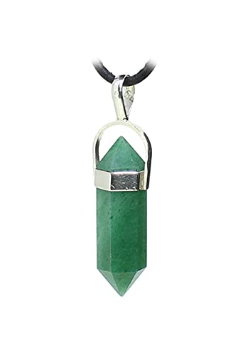 grüner Aventurin 925er Silber Anhänger Kettenanhänger Doppelspitze Doppelender grüner Aventurin 925er Silber Anhänger Kettenanhänger Doppelspitze Doppelender von Budawi